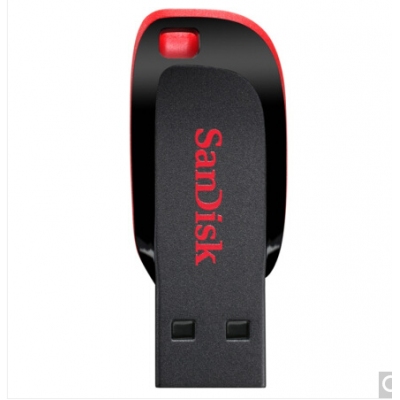 閃迪（SanDisk）16GB USB2.0 U盤 CZ50酷刃 黑紅色 時(shí)尚設(shè)計(jì) 安全加密軟件