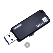 東芝（TOSHIBA）128GB USB3.0 U盤 U365 黑色 讀速150MB/s 滑動設(shè)計(jì) 時尚便利 高速電腦 車載U盤