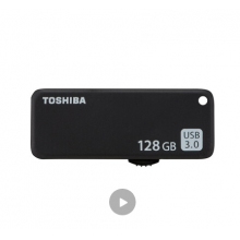 東芝（TOSHIBA）128GB USB3.0 U盤 U365 黑色 讀速150MB/s 滑動設(shè)計(jì) 時尚便利 高速電腦 車載U盤