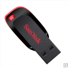 閃迪（SanDisk）16GB USB2.0 U盤 CZ50酷刃 黑紅色 時(shí)尚設(shè)計(jì) 安全加密軟件