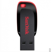閃迪（SanDisk）16GB USB2.0 U盤 CZ50酷刃 黑紅色 時(shí)尚設(shè)計(jì) 安全加密軟件