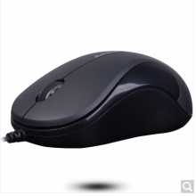 雙飛燕（A4TECH) N-321 鼠標(biāo) 有線鼠標(biāo) 辦公鼠標(biāo) 便攜鼠標(biāo) 對(duì)稱鼠標(biāo) 輕量化設(shè)計(jì) 高亮鐵灰 自營(yíng)