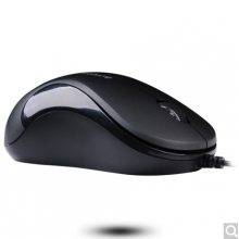 雙飛燕（A4TECH) N-321 鼠標(biāo) 有線鼠標(biāo) 辦公鼠標(biāo) 便攜鼠標(biāo) 對(duì)稱鼠標(biāo) 輕量化設(shè)計(jì) 高亮鐵灰 自營(yíng)